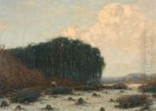 Houthakkers Aan De Bosrand Oil Painting by Cornelis Kuypers