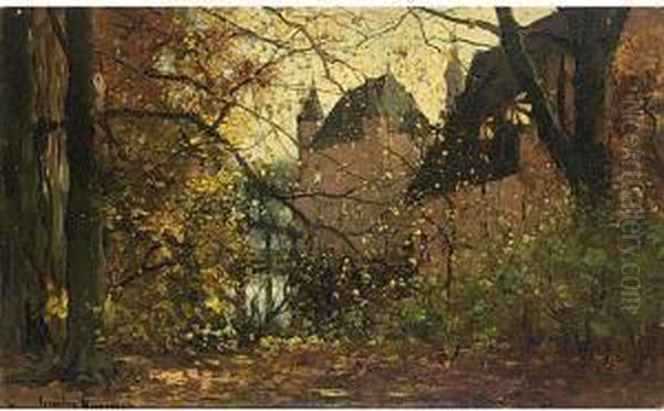 View Of Kasteel Doorwerth Oil Painting by Cornelis Kuypers