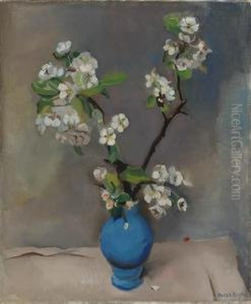 Pear-blossom Oil Painting by Harrie Kuyten