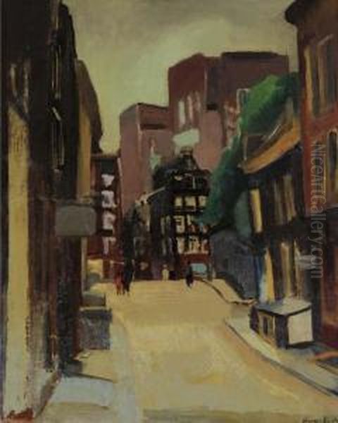 Oude Spiegelstraat Oil Painting by Harrie Kuyten