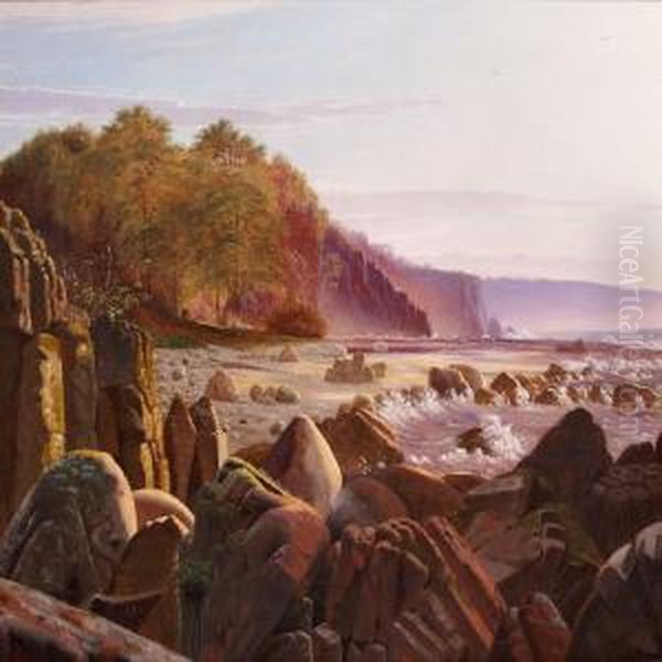 From The Coast At Ro On Bornholm Oil Painting by Vilhelm Peter C. Kyhn