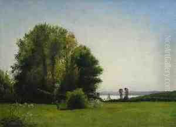 Paysage Oil Painting by Vilhelm Peter C. Kyhn