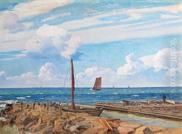 Vang, Bornholm Oil Painting by Vilhelm Peter C. Kyhn