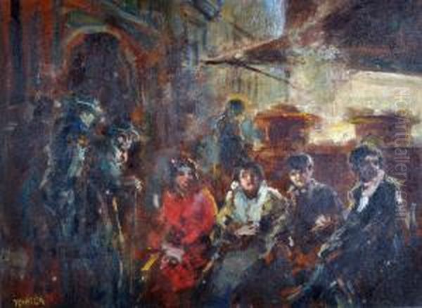 Carnevalata Oil Painting by Vincenzo La Bella