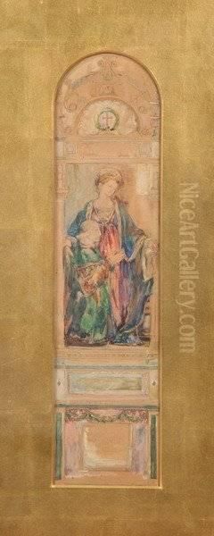 Study For A Window Oil Painting by John La Farge