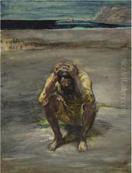 Enoch Arden Oil Painting by John La Farge