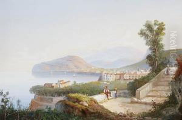 Sorrento Oil Painting by Gioacchino La Pira