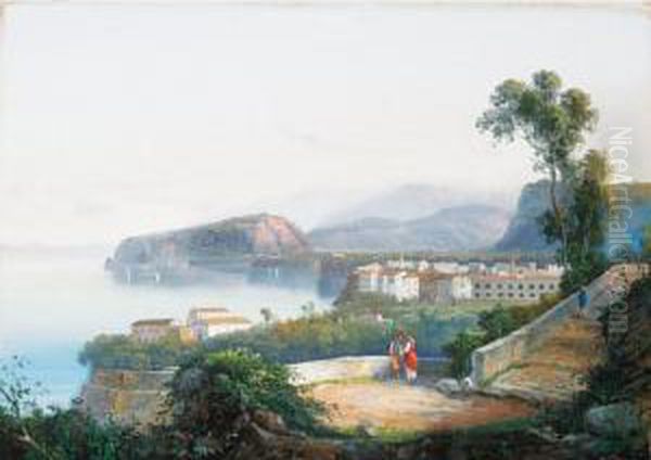 Sorrento Oil Painting by Gioacchino La Pira