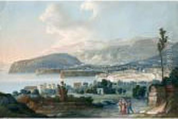 Veduta Di Sorrento Oil Painting by Gioacchino La Pira