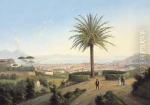 Veduta Di Napoli Da Capodimonte Oil Painting by Gioacchino La Pira