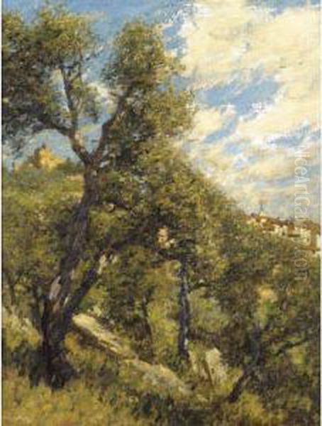 Spring In Provence Oil Painting by Henry Herbert La Thangue