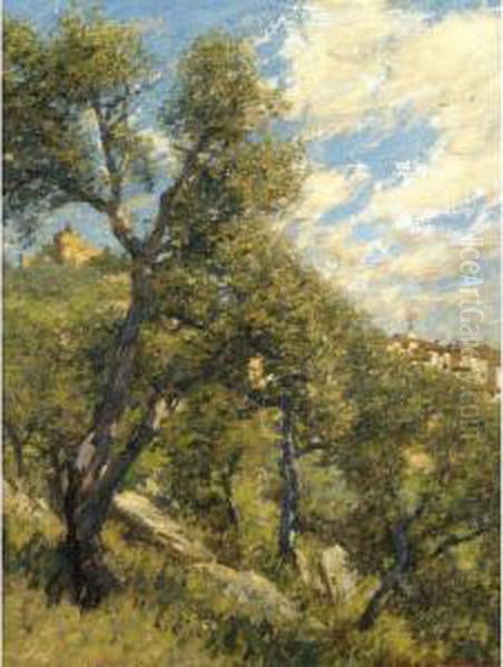 Spring In Provence Oil Painting by Henry Herbert La Thangue