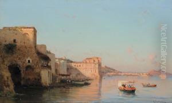 Golfo Di Napoli Oil Painting by Alessandro la Volpe