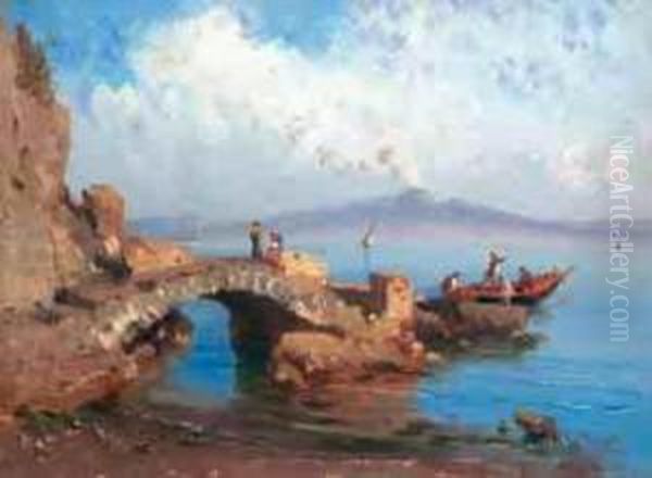 Golfo Di Napoli Oil Painting by Alessandro la Volpe