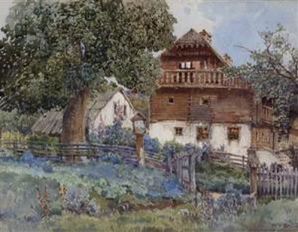 Rechts Unten Signiert Fritzlach Oil Painting by Fritz Lach