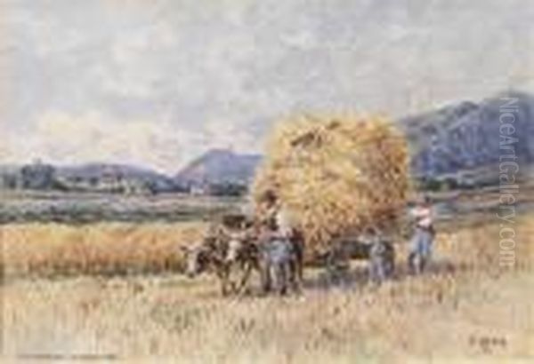 Zurerntezeit In Seebenstein Oil Painting by Fritz Lach