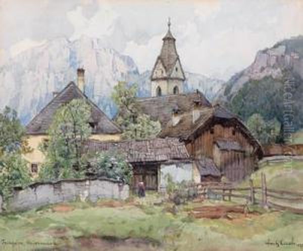 Blick Auf Tragoss Oil Painting by Fritz Lach