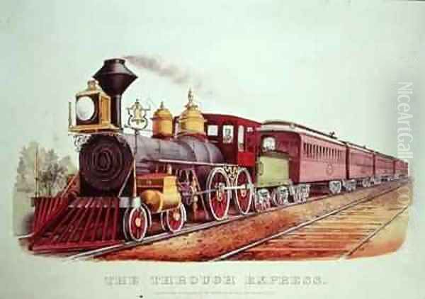 The Through Express Oil Painting by Currier