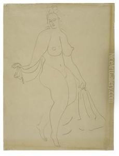 Femme Nue Oil Painting by Gaston Lachaise