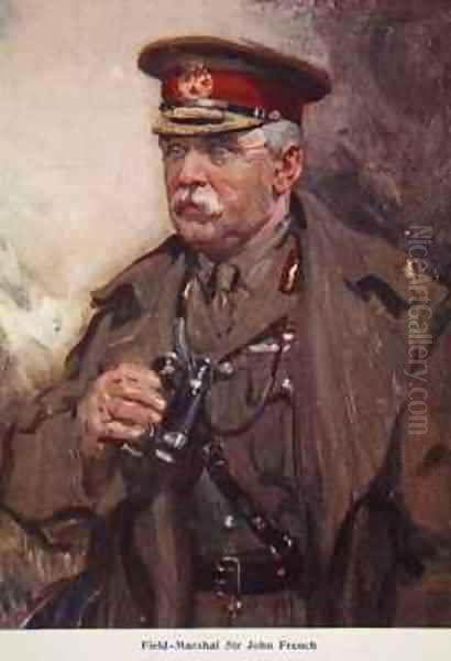 Field Marshal Sir John French Oil Painting by Cyrus Cuneo