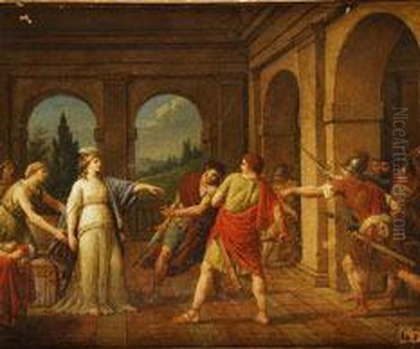 Episodio De Historia Romana Oil Painting by Jean Jacques II Lagrenee