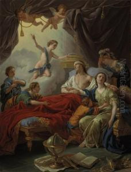 The Death Of The Dauphin Oil Painting by Louis Lagrenee