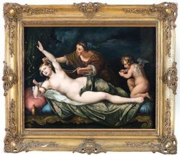 La Danae E La Pioggia D'oro Oil Painting by Louis Lagrenee