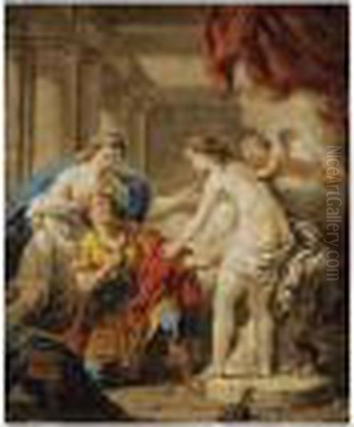 Pygmalion Et Galatee Oil Painting by Louis Lagrenee