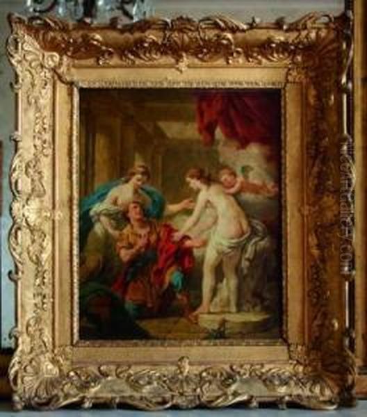 Venus Donnant La Vie A La Statue De Pygmalion Oil Painting by Louis Lagrenee