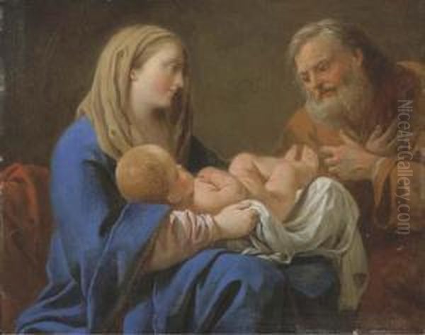 Sainte Famille Oil Painting by Louis Lagrenee