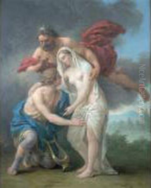 La Musique. Orphee ; Pluton Lui Rend Eurydice, Son Epouse Oil Painting by Louis Lagrenee