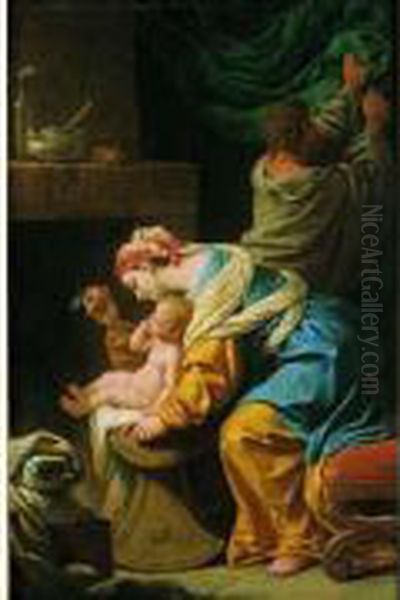 La Sainte Famille Oil Painting by Louis Lagrenee