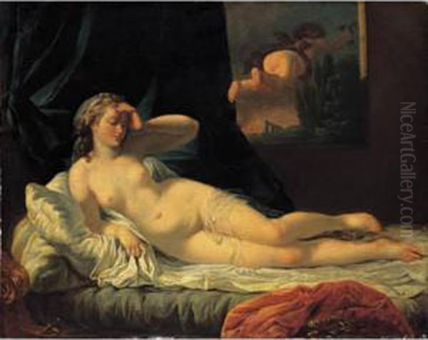 Venere Con Amorino Oil Painting by Louis Lagrenee