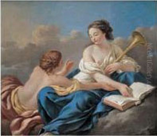 Allegorie De La Poesie Oil Painting by Louis Lagrenee