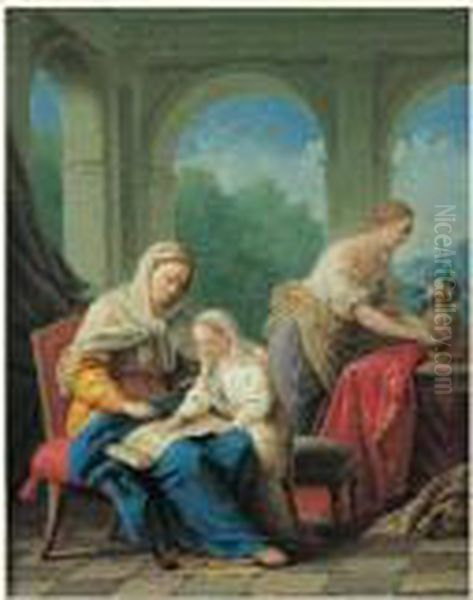 L'education De La Vierge Oil Painting by Louis Lagrenee