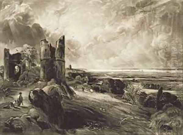 Hadleigh Castle Oil Painting by John Constable