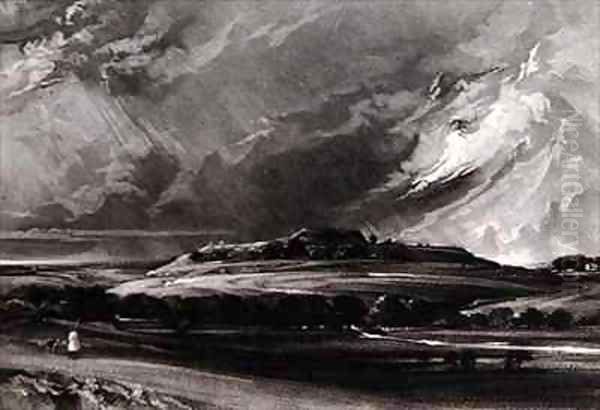 Old Sarum Oil Painting by John Constable