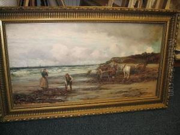 Gathering Wrack Oil Painting by Tomson Laing