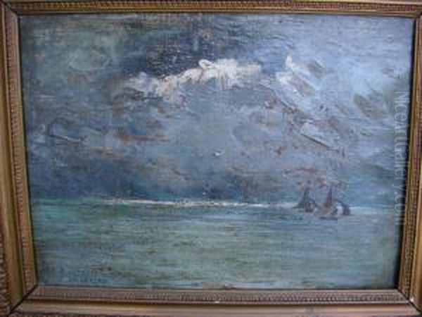 Marine Oil Painting by Adolphe Lalire