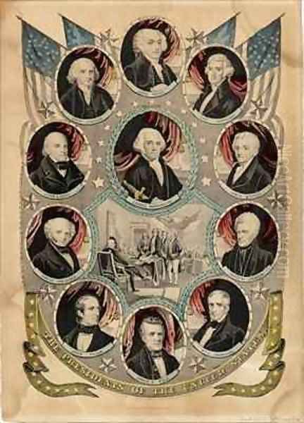 The Presidents of the United States Oil Painting by Nathaniel Currier