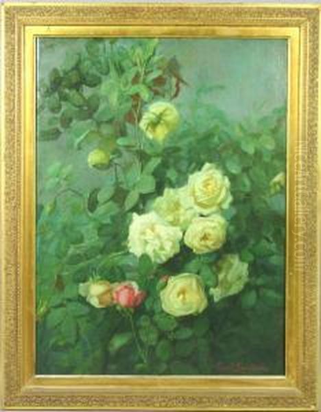 Roses Oil Painting by George Cochran Lambdin