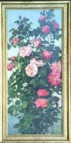 Roses Oil Painting by George Cochran Lambdin