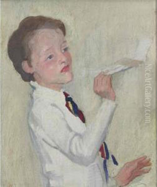 Portrait Of Maurice, The Artist's Son Oil Painting by George Lambert