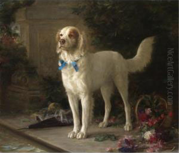 The Loyal Companion Oil Painting by Louis Eugene Lambert