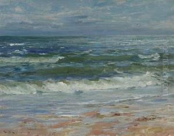 The Angus Coast Oil Painting by William Bradley Lamond