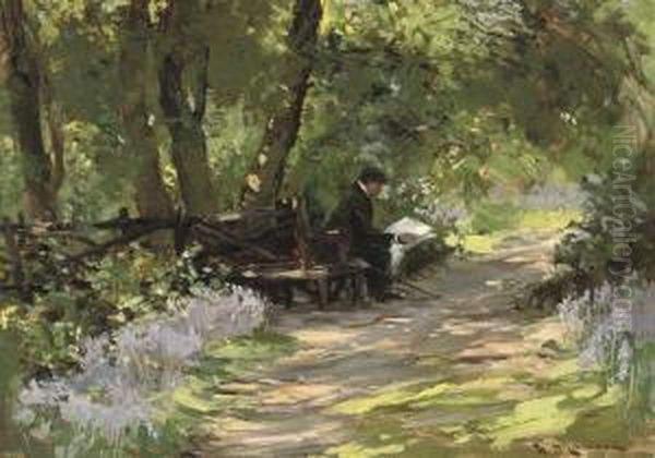 A Quiet Nook Oil Painting by William Bradley Lamond