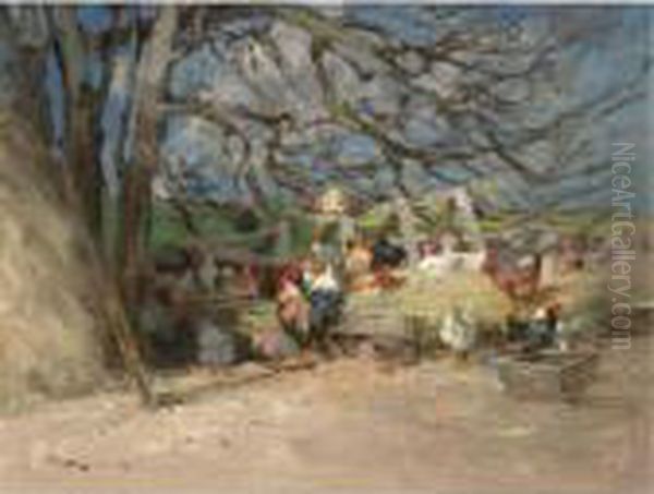 A Favorite Roost Oil Painting by William Bradley Lamond