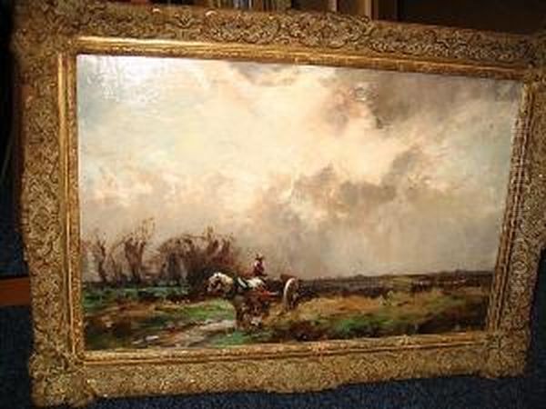 The Cart Oil Painting by William Bradley Lamond