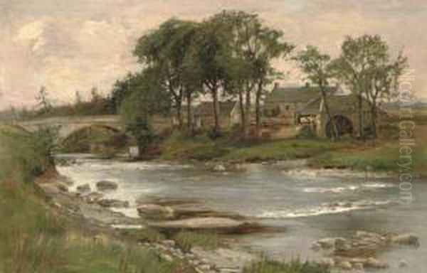 The Mill Wheel Oil Painting by William Bradley Lamond