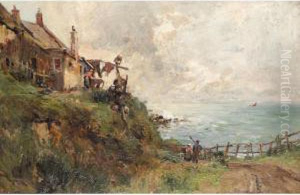 The Fisherman's Cottage Oil Painting by William Bradley Lamond